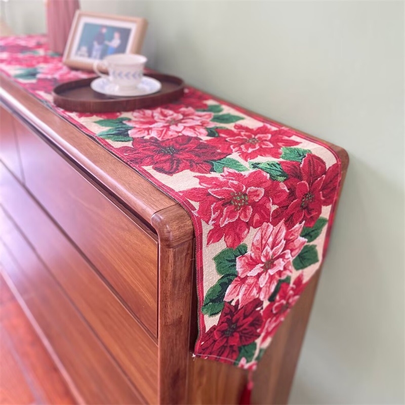 Asztali zászló, 60% poliészter és 40% pamut keverék, ünnepi minta