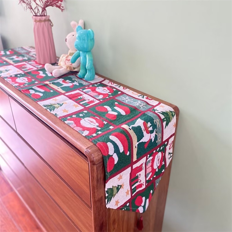 Asztali zászló, 60% poliészter és 40% pamut keverék, ünnepi minta