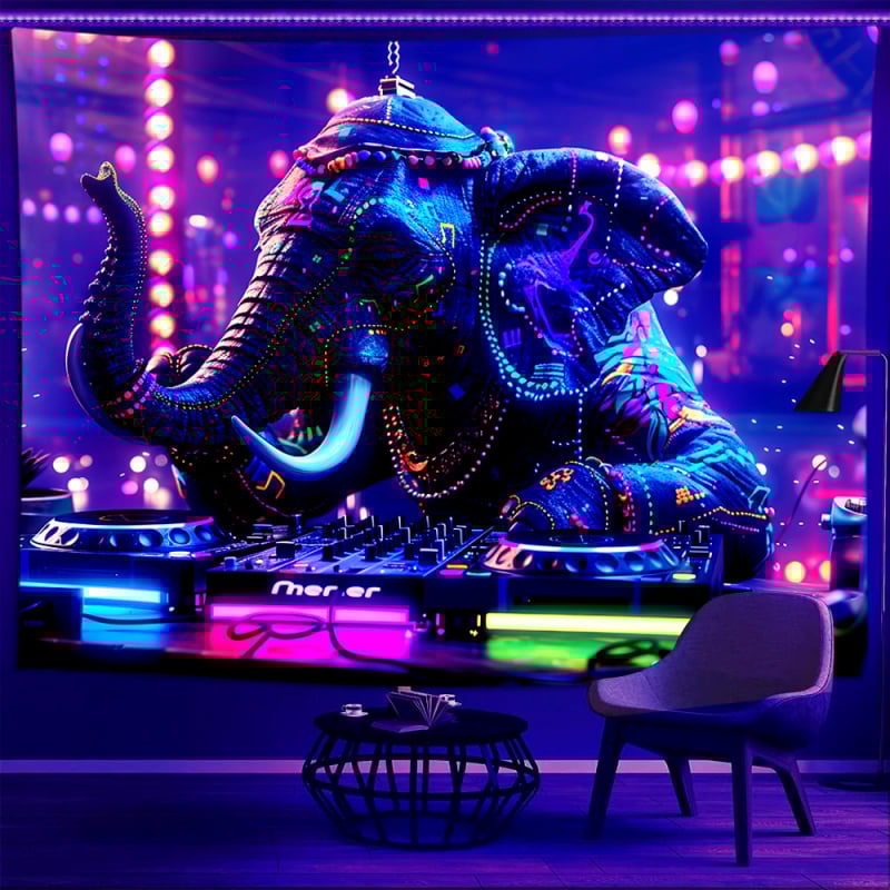 Poliestera sienas gobelis – taisnstūra forma, digitālā termo pārneses druka, mašīnā mazgājams, licencēta privātā zīme