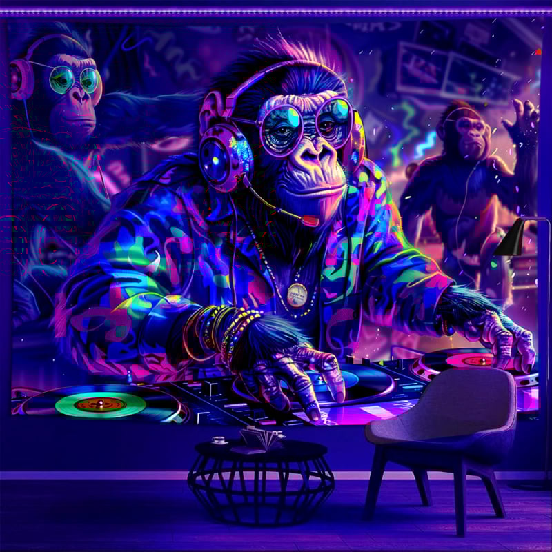 Poliestera sienas gobelis – taisnstūra forma, digitālā termo pārneses druka, mašīnā mazgājams, licencēta privātā zīme