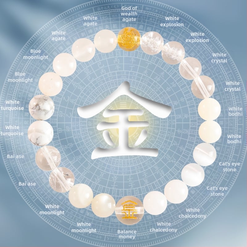 Penkių elementų apyrankė moterims, natūralus kristalas citrinas, rankų darbo, originalus dizainas