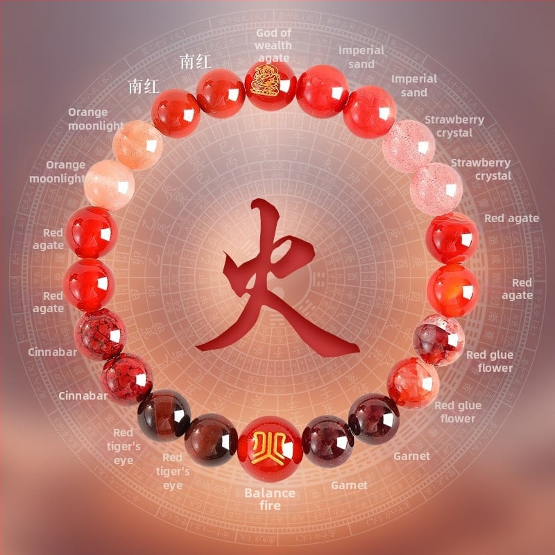 Penkių elementų apyrankė moterims, natūralus kristalas citrinas, rankų darbo, originalus dizainas