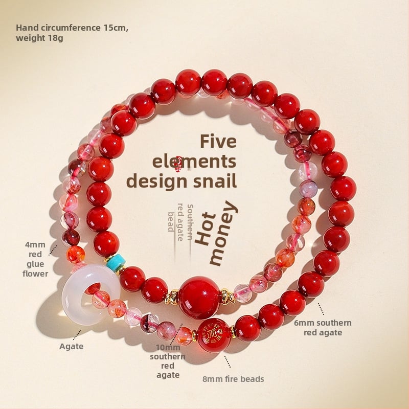 Penkių elementų apyrankė moterims, natūralus kristalas citrinas, rankų darbo, originalus dizainas