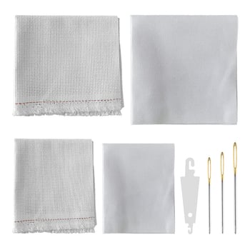 Krustdūriena audums 11ct lina, vienkāršs stils