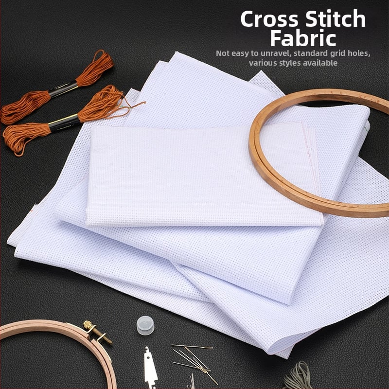 Krustdūriena audums 11ct lina, vienkāršs stils