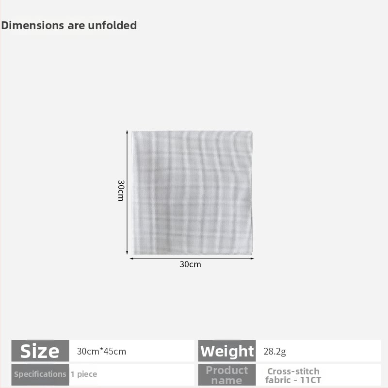 Krustdūriena audums 11ct lina, vienkāršs stils