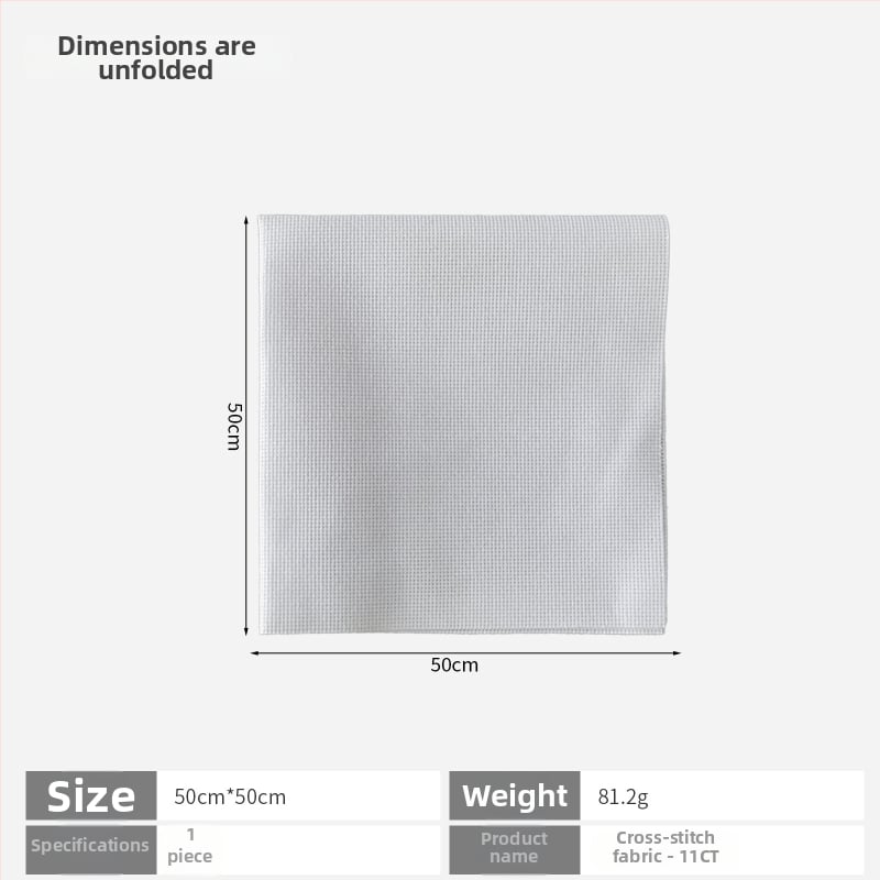 Krustdūriena audums 11ct lina, vienkāršs stils