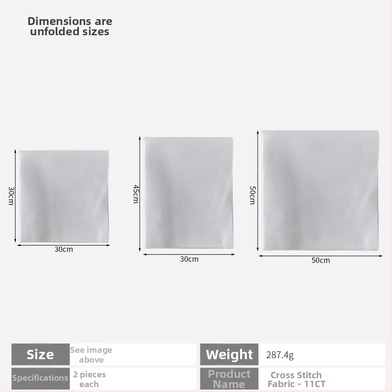 Krustdūriena audums 11ct lina, vienkāršs stils