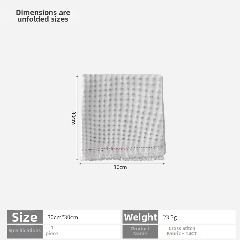 Krustdūriena audums 11ct lina, vienkāršs stils