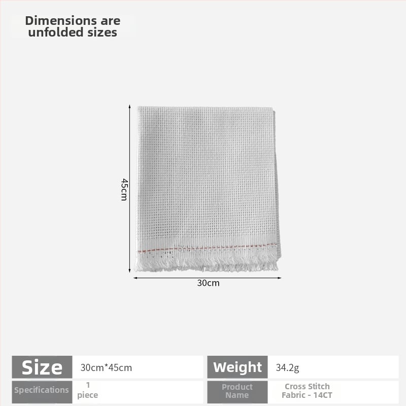 Krustdūriena audums 11ct lina, vienkāršs stils