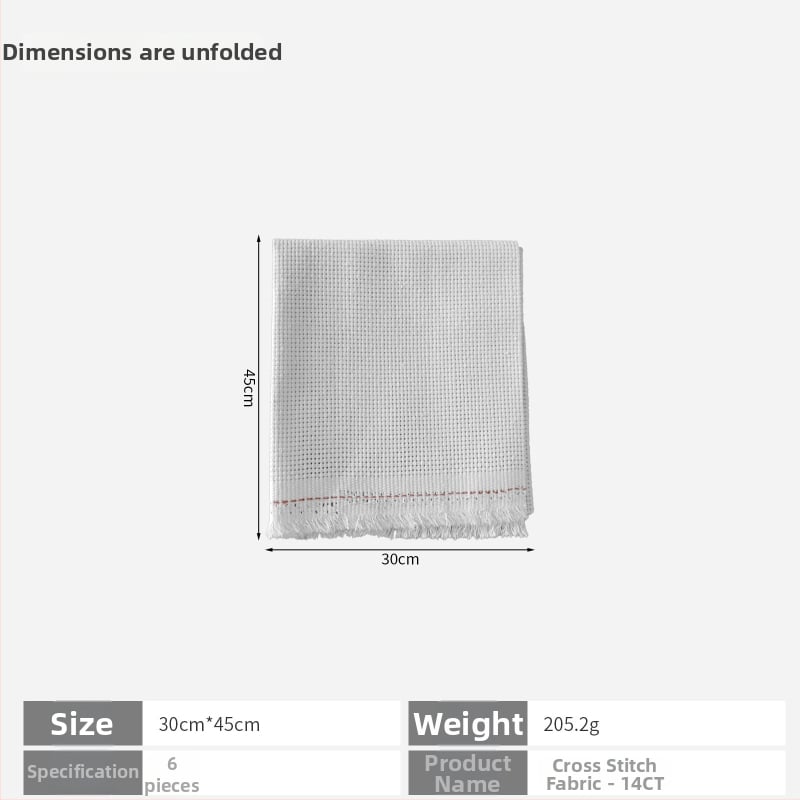 Krustdūriena audums 11ct lina, vienkāršs stils