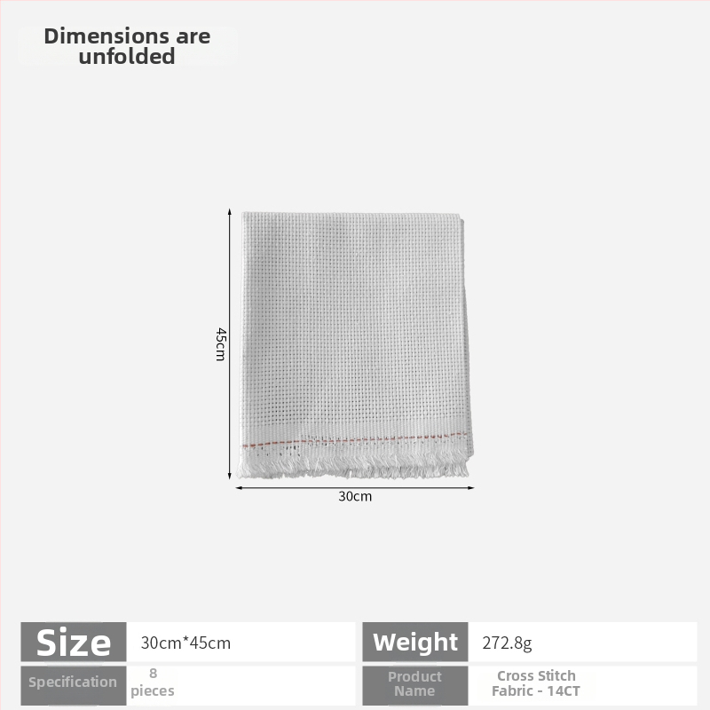 Krustdūriena audums 11ct lina, vienkāršs stils