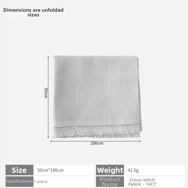 Krustdūriena audums 11ct lina, vienkāršs stils