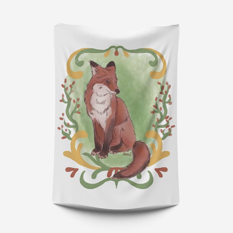 Dzīvnieku zīmējumu tapiserija animācijas stilā, poliesters, digitālais siltuma pārnešanas process, taisnstūra forma, Cartoon/Anime raksts, piemērota dzīvojamai istabai un guļamistabai