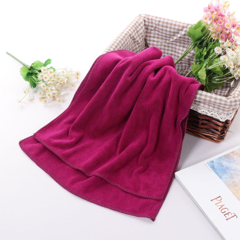 Biezināts absorpijas dvielis skaistumkopšanas salonam un frizētavām, plakanais audums, ultrafinas šķiedras, 50–80 g, logotipa pielāgošana