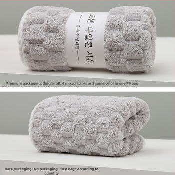 Koralā velūra vannas un sejas dvielis ar mākoņu rakstu, absorbē ūdeni, ātri žūst, bez šķembām, mīksta mala ar šuvēm, 85/15 poliesters, svars 80–100 g, iespējama pielāgošana