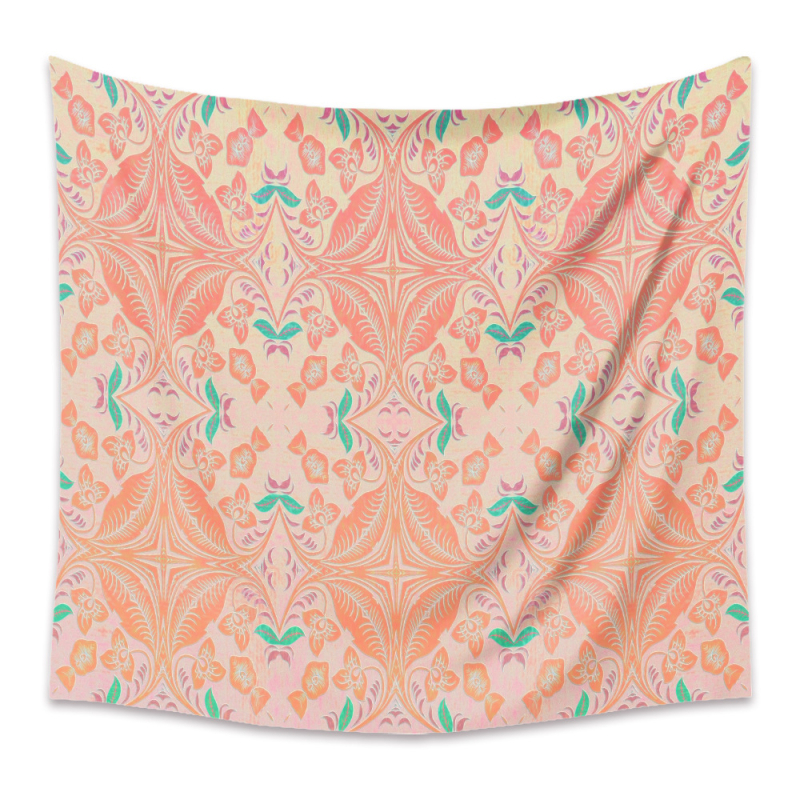 Gobelis Bohemijas mandala, Poliesteris, Mehāniski austs, Taisnstūra forma, Mazgāšana ar mašīnu