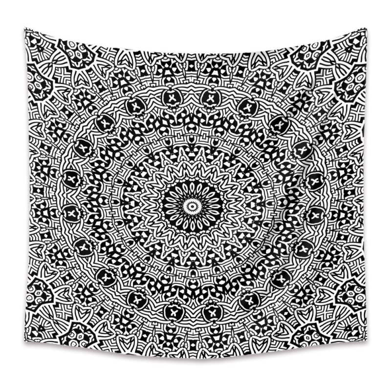 Gobelis Bohemijas mandala, Poliesteris, Mehāniski austs, Taisnstūra forma, Mazgāšana ar mašīnu