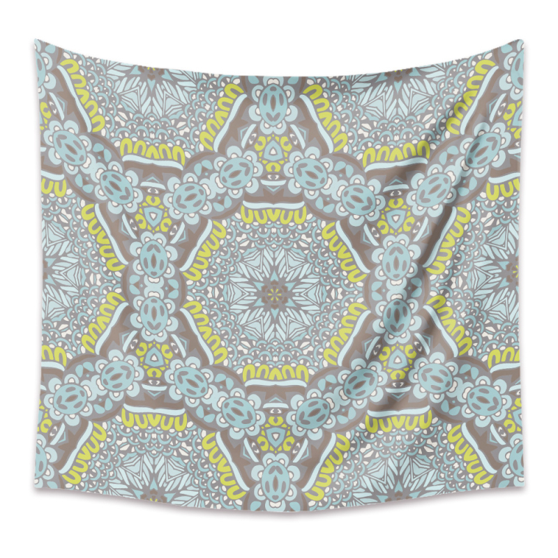 Gobelis Bohemijas mandala, Poliesteris, Mehāniski austs, Taisnstūra forma, Mazgāšana ar mašīnu