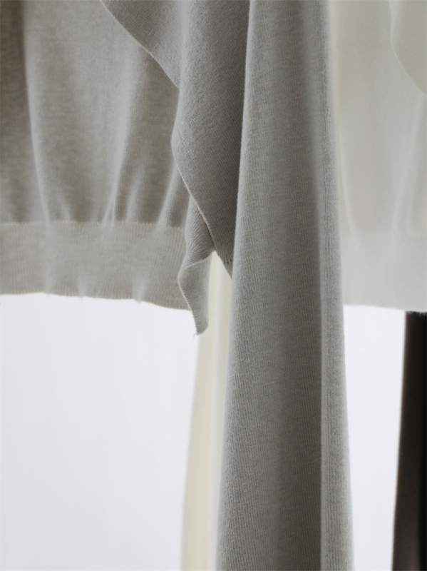 Pulover od vunene smjese s nepravilnim krojem, ultra-kratka duljina, raglan rukavi, okrugli izrez, japansko-korejski ležerni stil