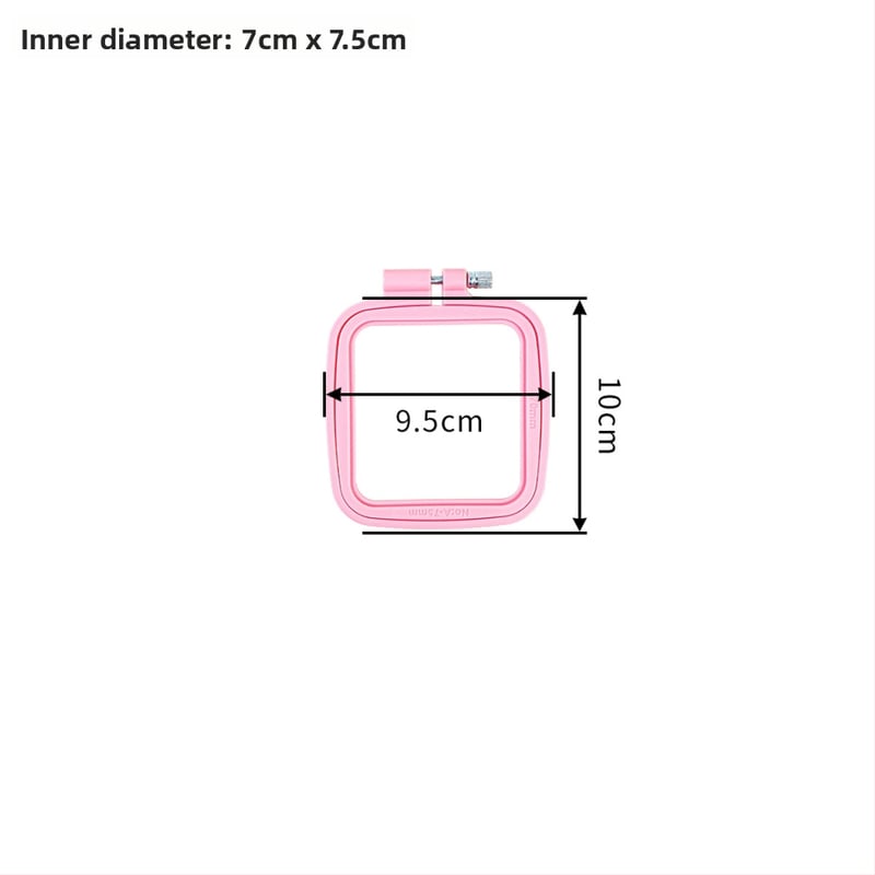 Krustdūrienu komplekts ar ABS plastmasas riņķi, 11CT audums, motīvs: personāži, DIY šūšana