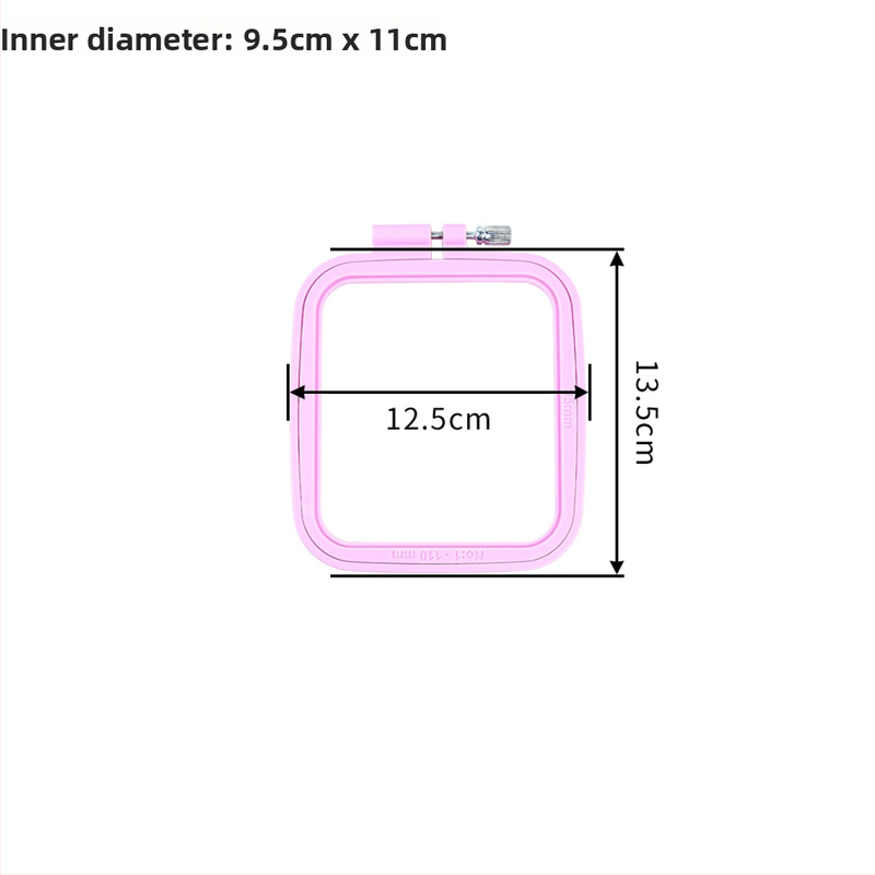 Krustdūrienu komplekts ar ABS plastmasas riņķi, 11CT audums, motīvs: personāži, DIY šūšana