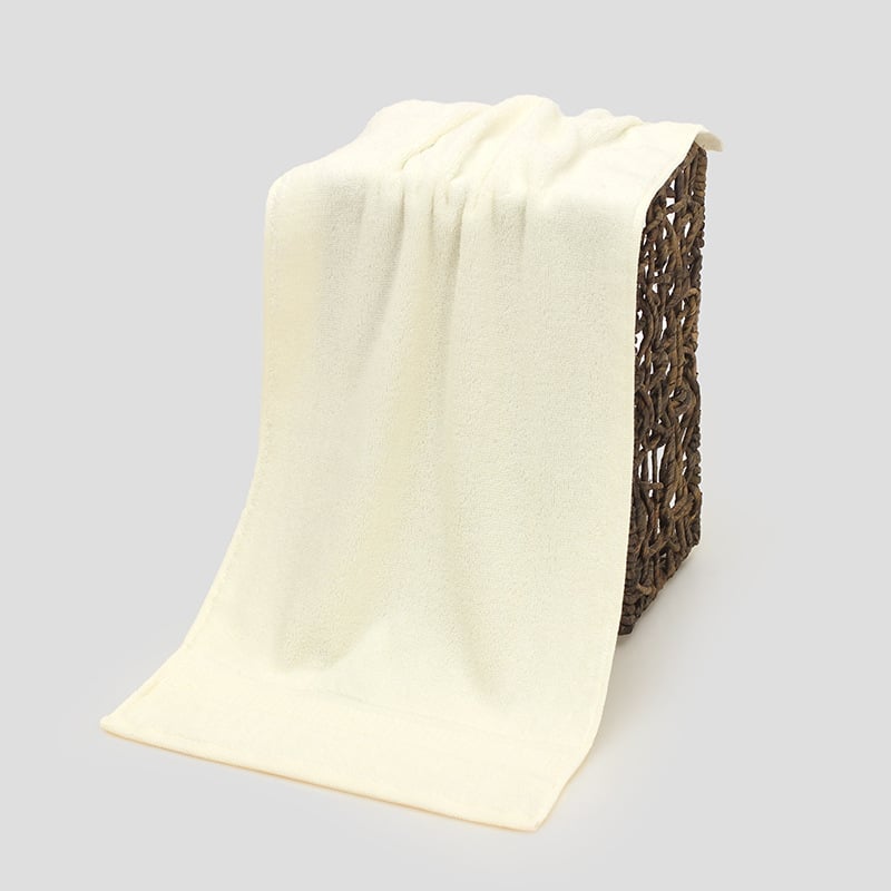 Prosop în cutie cadou, 90 g bumbac cu fibre lungi, țesătură simplă, fir pieptănat, logo personalizabil