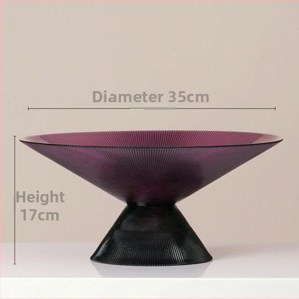 Stikla augļu plate Eiropas stilā ar gaišu luksusa retro dizainu, Autonomy zīmols, uzsākta 2021. gadā.