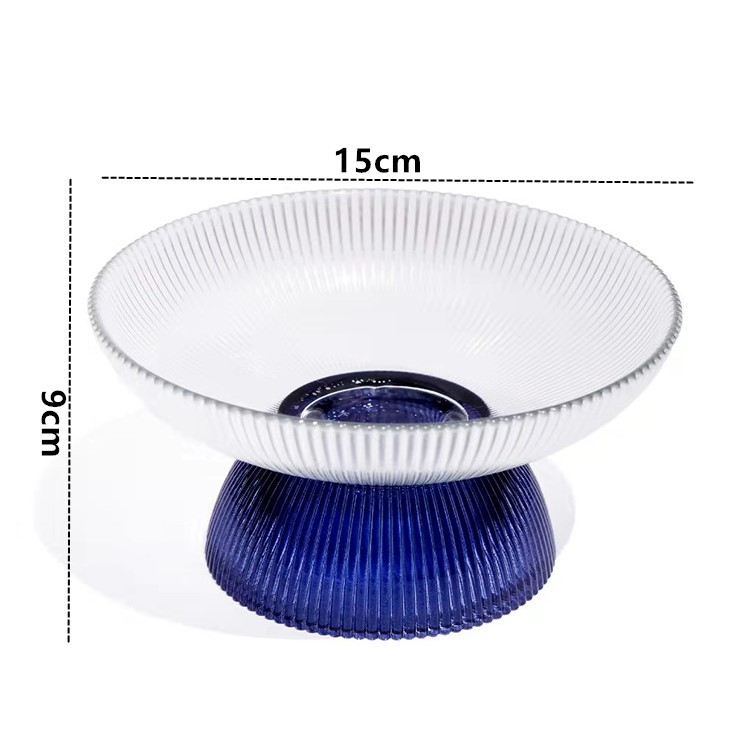 Stikla augļu plate Eiropas stilā ar gaišu luksusa retro dizainu, Autonomy zīmols, uzsākta 2021. gadā.