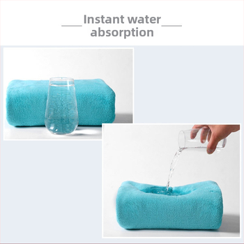 Vannas dvieļu komplekts (divi gabali) no warp-knit poliestera ar neilonu, korallfleks, GSM 200–300, maisījums 80/20, pavedienu skaits 32, pielāgota apstrāde — SULDUO/Shulando