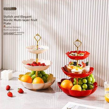 Laijushun augļu plāksne, plastmasa, jauns ķīniešu stils, izlaists 2025. gadā.