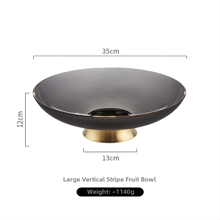 Stikla augļu šķīvis – mūsdienīgs vieglais luksuss, pirmās klases kvalitāte, uzkodas un žāvēti augļi, dzīvojamai istabai kā dekors.