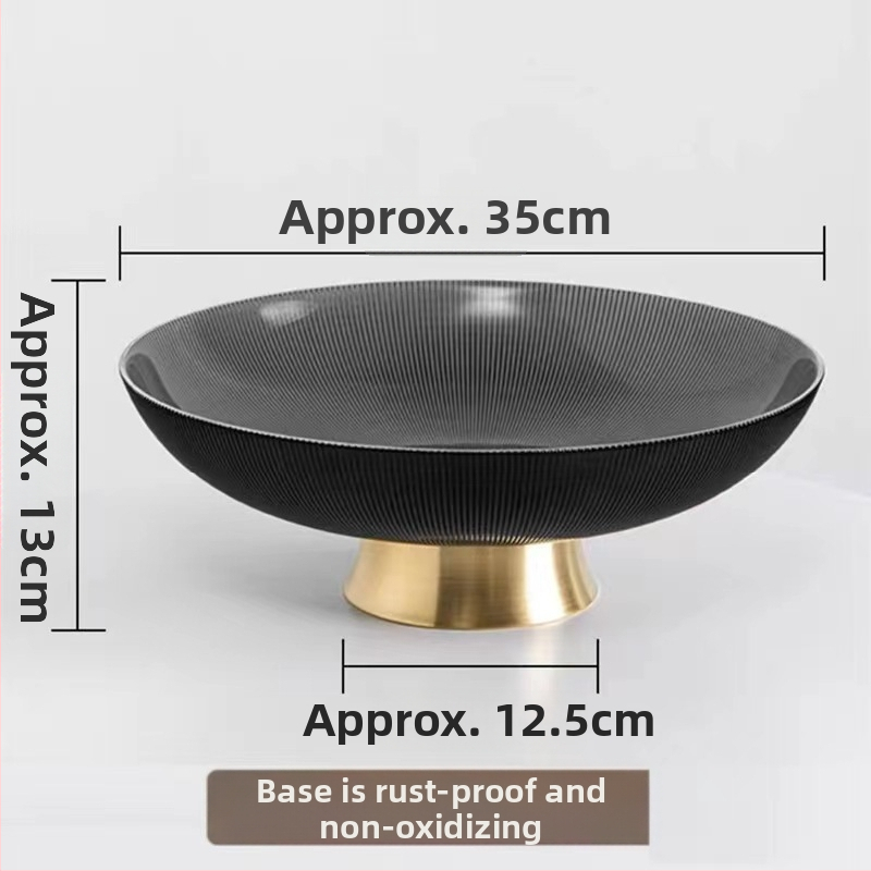 Stikla augļu šķīvis – mūsdienīgs vieglais luksuss, pirmās klases kvalitāte, uzkodas un žāvēti augļi, dzīvojamai istabai kā dekors.