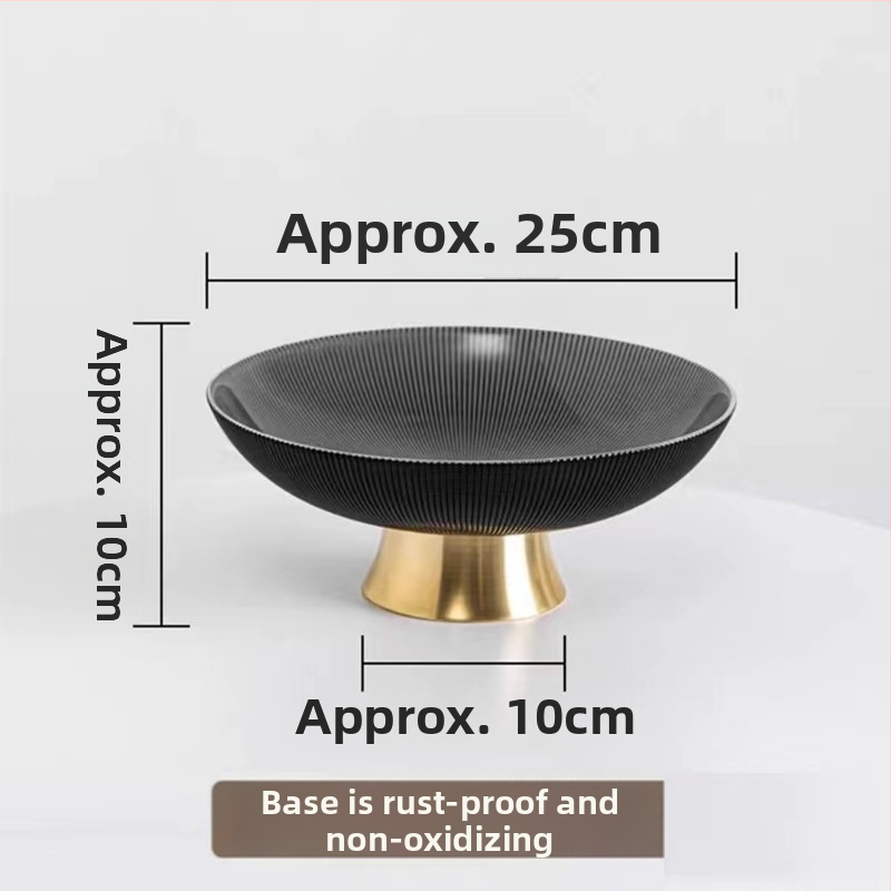 Stikla augļu šķīvis – mūsdienīgs vieglais luksuss, pirmās klases kvalitāte, uzkodas un žāvēti augļi, dzīvojamai istabai kā dekors.