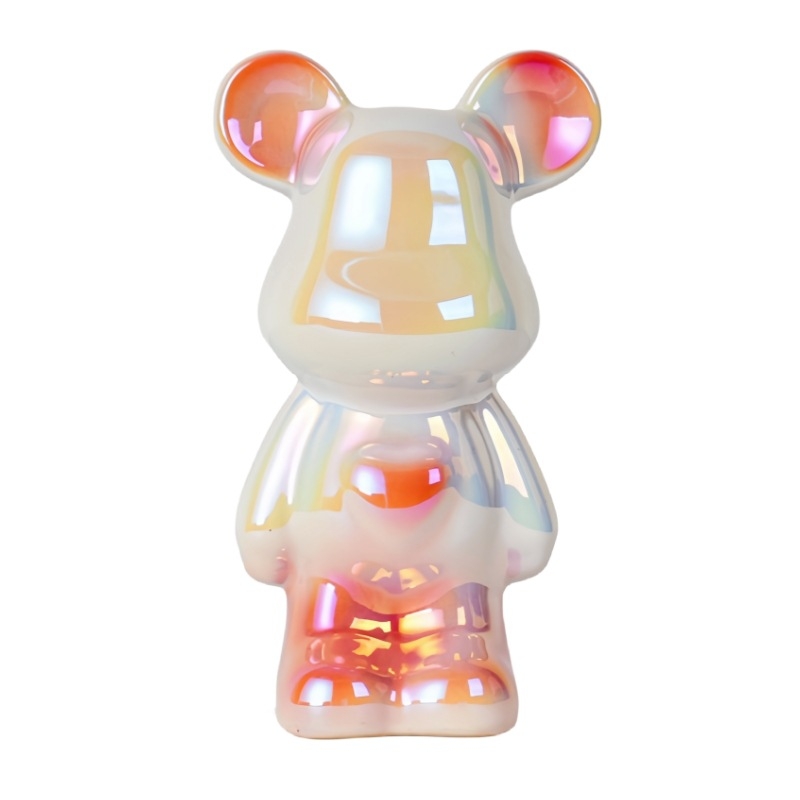 Keramikas lāča karikatūras figūriņa, modernā minimālistiskā stilā; Materiāls: glazēta keramika; Kategorija: Karikatūra; Ideāls dāvanai