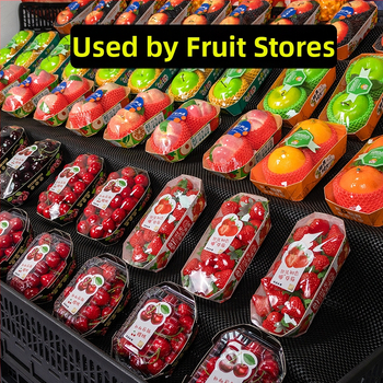 Papīra augļu plate vitrīnas nolūkam, svaigs un mīļš stils, izlaišana ziemā 2024