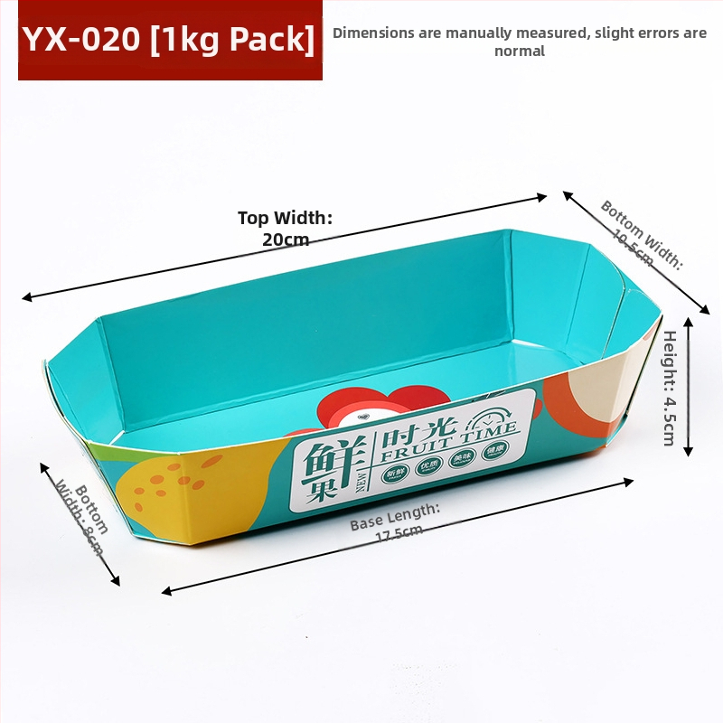 Papīra augļu plate vitrīnas nolūkam, svaigs un mīļš stils, izlaišana ziemā 2024