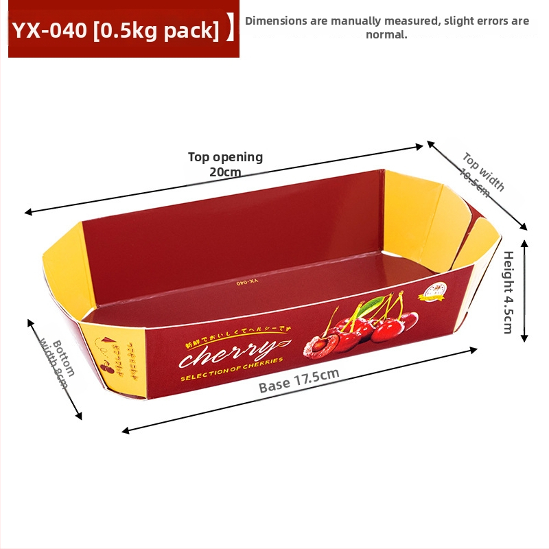 Papīra augļu plate vitrīnas nolūkam, svaigs un mīļš stils, izlaišana ziemā 2024