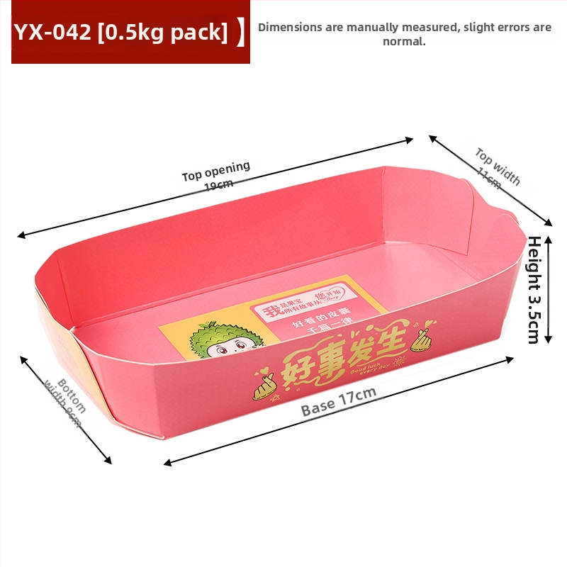 Papīra augļu plate vitrīnas nolūkam, svaigs un mīļš stils, izlaišana ziemā 2024