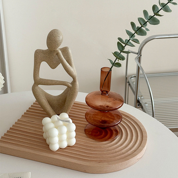 Üveg váza nappali dekorációhoz – könnyed luxus stílus, alap fa palettás, alkalmas házavatóra és ünnepi alkalmakra