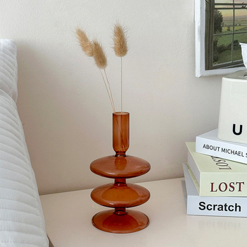 Üveg váza nappali dekorációhoz – könnyed luxus stílus, alap fa palettás, alkalmas házavatóra és ünnepi alkalmakra