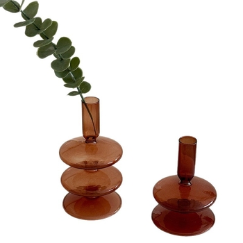 Üveg váza nappali dekorációhoz – könnyed luxus stílus, alap fa palettás, alkalmas házavatóra és ünnepi alkalmakra