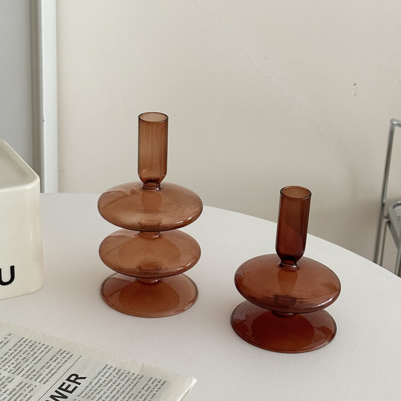 Üveg váza nappali dekorációhoz – könnyed luxus stílus, alap fa palettás, alkalmas házavatóra és ünnepi alkalmakra