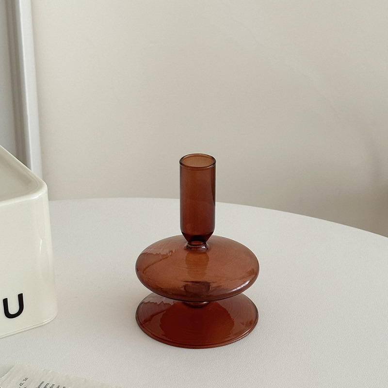 Üveg váza nappali dekorációhoz – könnyed luxus stílus, alap fa palettás, alkalmas házavatóra és ünnepi alkalmakra