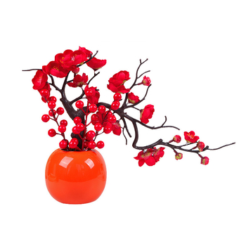 Keramikas laimes figūra augļu formā, Qiyang, ķīniešu stils, kartona iepakojums