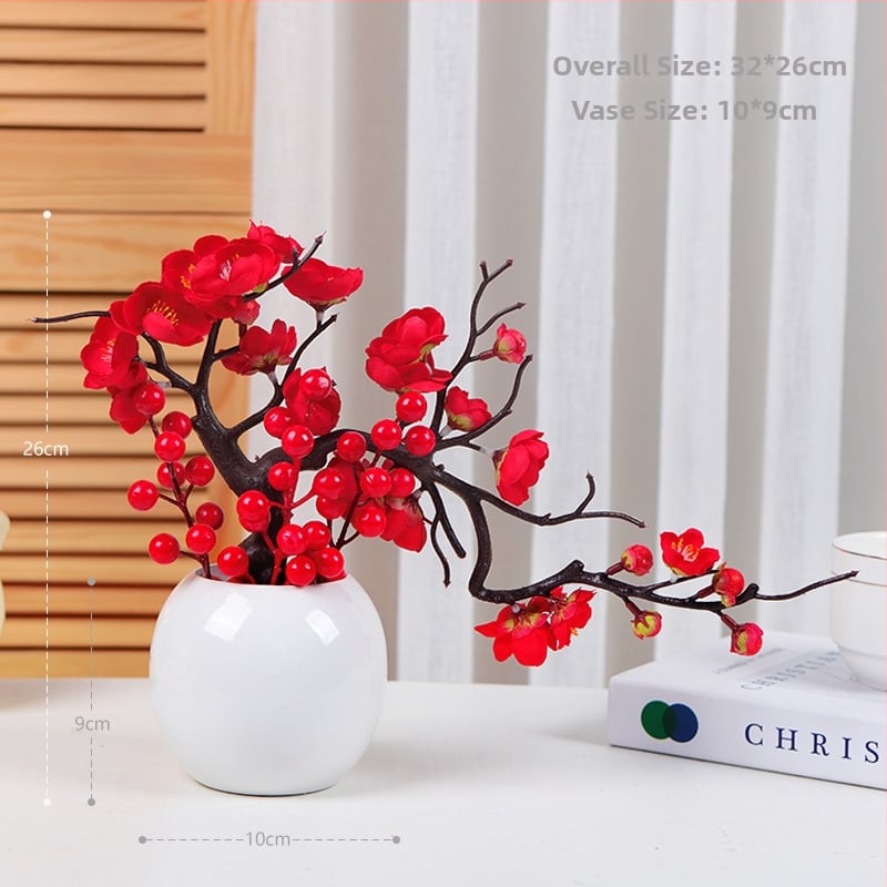 Keramikas laimes figūra augļu formā, Qiyang, ķīniešu stils, kartona iepakojums