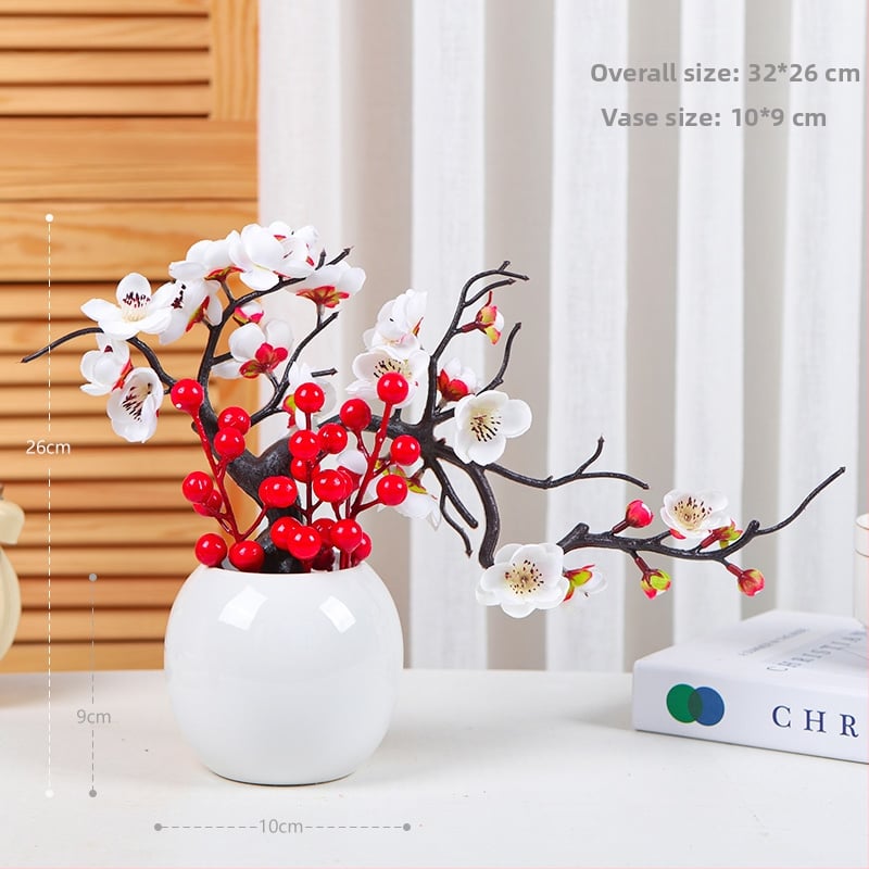 Keramikas laimes figūra augļu formā, Qiyang, ķīniešu stils, kartona iepakojums