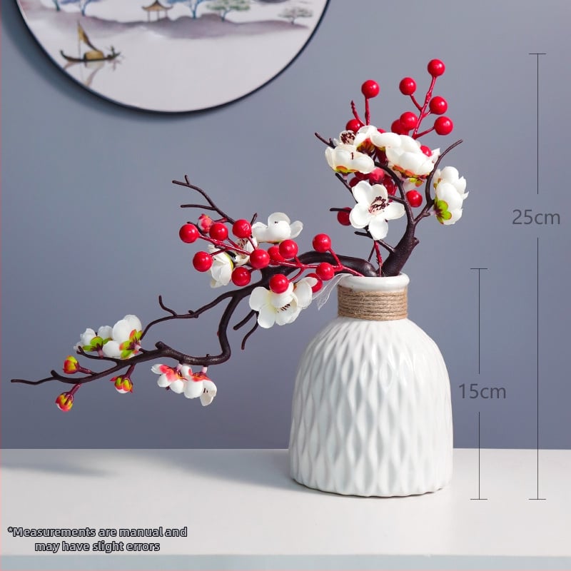 Keramikas laimes figūra augļu formā, Qiyang, ķīniešu stils, kartona iepakojums