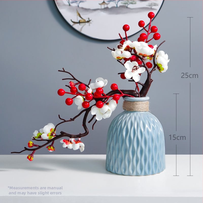 Keramikas laimes figūra augļu formā, Qiyang, ķīniešu stils, kartona iepakojums