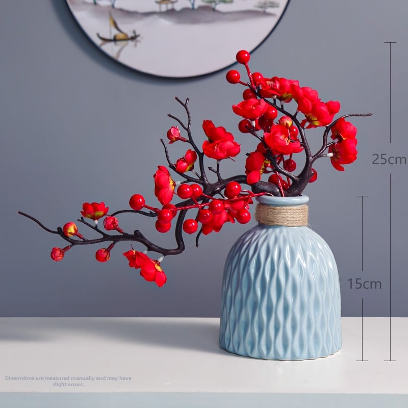 Keramikas laimes figūra augļu formā, Qiyang, ķīniešu stils, kartona iepakojums